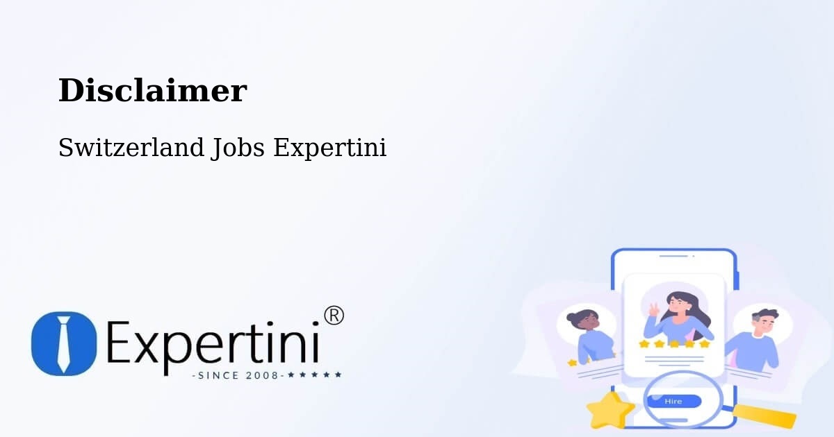 Disclaimer – Wald - Switzerland Jobs Expertini